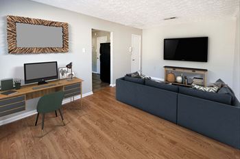 Living room with tv